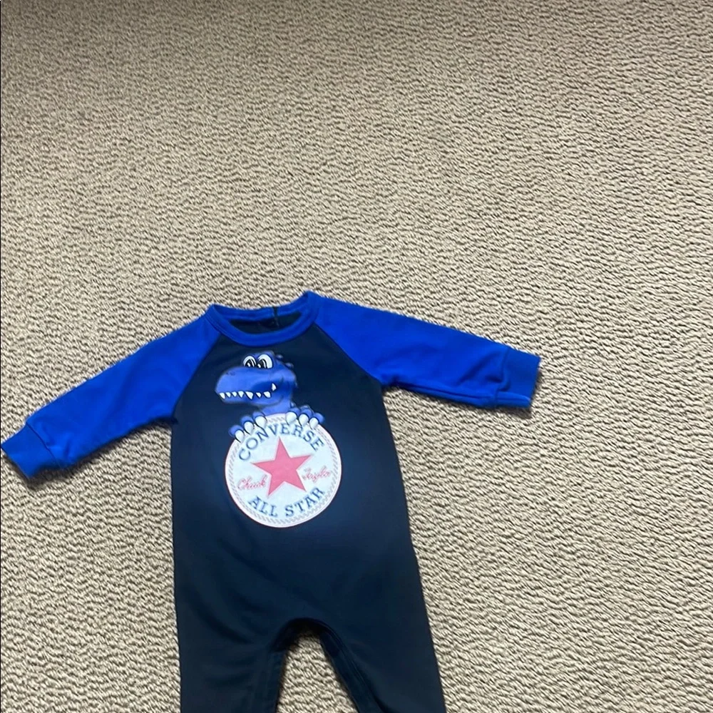 Converse Blue and Black one piece outfit size 6 months